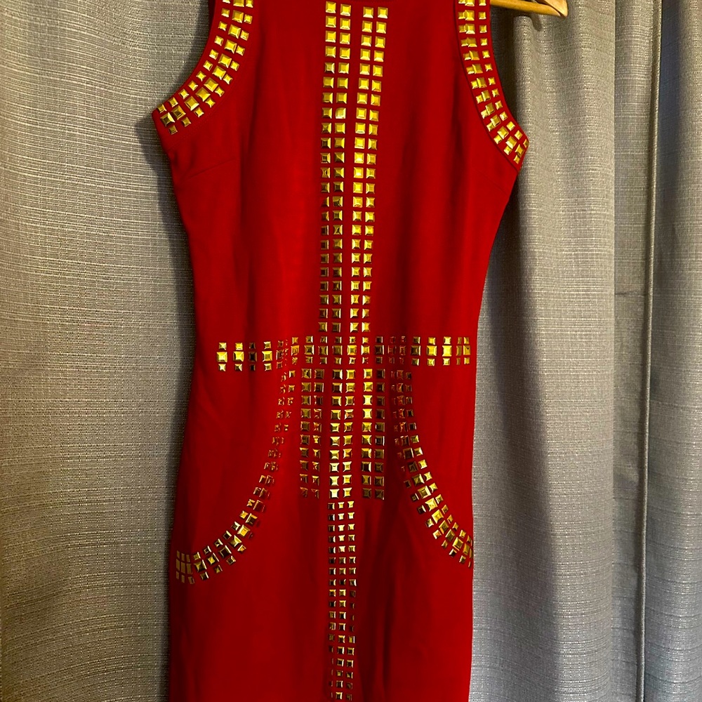 Party Dress red and gold Hera size medium Brand new with tags - Picture 7 of 9